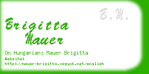 brigitta mauer business card